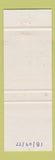 Matchbook Cover Thompson Dominion Motors Buick Pontiac GMC Thunder Bay ON GREEN