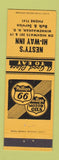 Matchbook Cover - Nesty's Hi Way Inn Minnewaukan ND Phillips 66 oil gas
