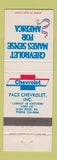 Matchbook Cover - Pace Chevrolet Glen Rock PA