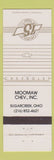 Matchbook Cover - Chevrolet 75th Moomaw Sugarcreek OH