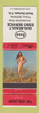 Matchbook Cover - Guilbeault Esso oil gas South Durham QC pinup
