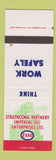 Matchbook Cover - Esso oil gas Strathcona Refinery AB SAMPLE WEAR