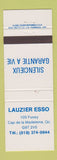 Matchbook Cover - Lauzier Esso oil gas Cap de la Madeleine QC
