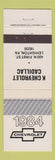 Matchbook Cover - 1984 Chevrolet K Cadillac Lehighton PA