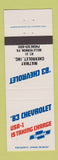Matchbook Cover - 1983 Chevrolet Matway Belle Vernon PA