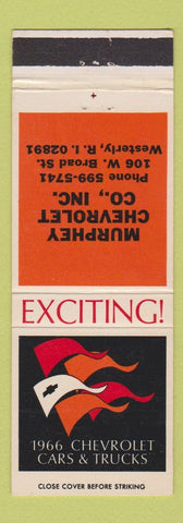 Matchbook Cover - 1966 Chevrolet Murphey Westerly RI