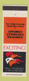 Matchbook Cover - 1966 Chevrolet Harpster Warriors Mark PA