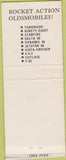Matchbook Cover - Richards Oldsmobile '66 Laramie WY bobtail