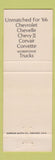 Matchbook Cover - 1966 Chevrolet HD Kemmann Sons Clarence IA