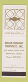 Matchbook Cover - Keller Chohany Chevrolet Marysville PA