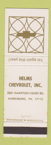 Matchbook Cover - Helms Chevrolet Harrisburg PA