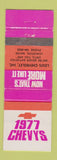 Matchbook Cover - 1977 Chevrolet Louis Lewiston ME WEAR
