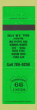 Matchbook Cover - Downtown 66 Station Albuquerque NM GREEN