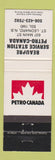 Matchbook Cover - Petro Canada oil gas Beaupre ST Leonard NB