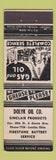 Matchbook Cover - Dolky Oil Sinclair oil gas Lorain OH