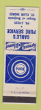 Matchbook Cover - Cable's Pure oil gas St Clair Shores OH