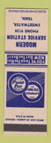 Matchbook Cover - Modern Service oil gas Pure Sweetwater TN