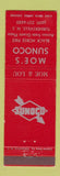 Matchbook Cover - Moe's Sunoco oil gas Turnersville NJ