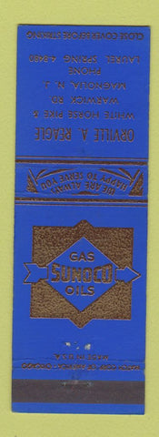 Matchbook Cover - Orville Reagle Sunoco oil gas Magnolia NJ