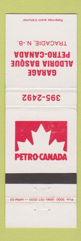 Matchbook Cover - Petro Canda oil gas Garage Aldoria Basque Tracadie NB WEAR