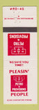 Matchbook Cover - Petro n Provisions oil gas Canada
