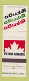 Matchbook Cover - Petro Canada oil gas Le Frigo QC