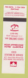 Matchbook Cover - Petro Canada oil gas Station De Service Ste Anne Des Monts QC