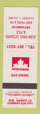 Matchbook Cover - Petro Canada oil gas Jean Paul Lessard St Joseph QC