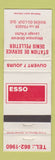 Matchbook Cover - Esso oil gas Station Denis Pelletier Riviere Du Loup QC WEAR