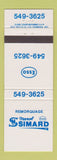 Matchbook Cover - Esso oil gas Marcel Simard Canada
