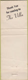 Matchbook Cover - The Villa Cocktails Bar Greenfield WI WEAR