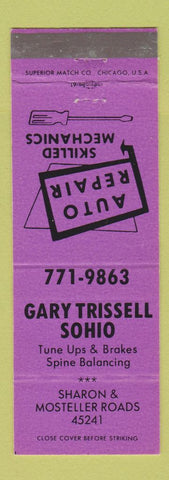 Matchbook Cover - Gary Trissell Sohio oil gas Evendale OH #2