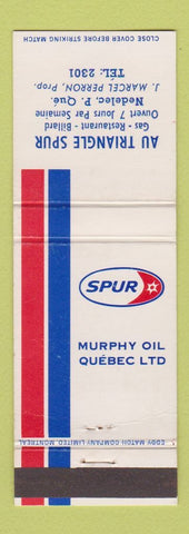 Matchbook Cover - Spur oil gas Au Triangle Nedelec QC