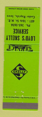 Matchbook Cover - Skelly oil gas Loyd's Cedar Rapids IA