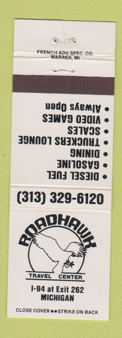 Matchbook Cover - Roadhawk oil gas Travel Center St Clair Township? MI