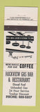 Matchbook Cover - Rockview Gas Bar Restaurant oil