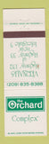 Matchbook Cover - Orchard Complex Vernalis WEAR