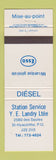 Matchbook Cover - Esso oil gas YE Landry St Hyacinthe QC
