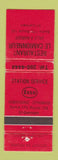Matchbook Cover - Esso oil gas Restaurant Le Camionneur St German QC WEAR