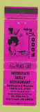 Matchbook Cover - Interstate Skelly Restaurant oil gas Elm Creek NE WEAR PINK