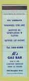 Matchbook Cover - Al's oil gas Bathurst NB Snow Jet Snowmobiles WEAR