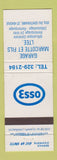 Matchbook Cover - Esso oil gas Marcotte St Basile QC