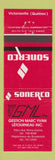 Matchbook Cover - GML Sonerco oil gas Victoriaville QC