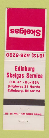Matchbook Cover - Skelgas oil gas Edinburg IN