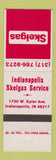 Matchbook Cover - Skelgas oil gas Indianapolis IN