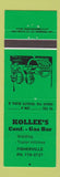 Matchbook Cover - Kollee's gas bar Fisherville ON