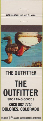 Matchbook Cover - The Outfitter Sporting Goods Delores CO