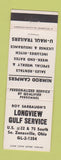Matchbook Cover - Longview Gulf oil gas South Zanesville OH U-Haul Trailers