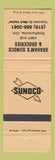 Matchbook Cover - Sunoco oil gas Graham's Grocery Straffordville ON