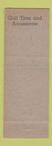 Matchbook Cover - Gulf oil gas Parker's Brownfield TX